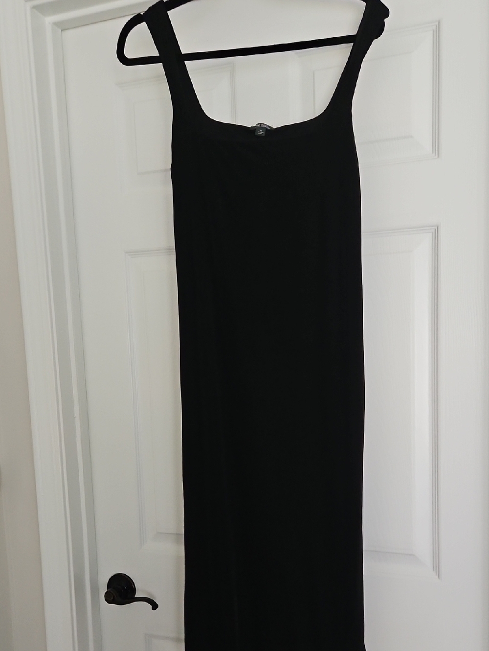 Wild Fable (Target Brand)slinky black square neck sleeveless sheath dress